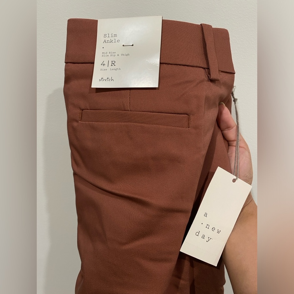 Brown Blush Trouser Pants